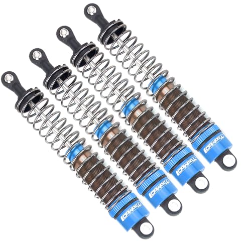 90MM Oil Shock Absorbers Upgrade Compatible with 1/10 RC Crawlers | Fits Tamiya ClodBuster / Bullhead / TRX4 / Axial / D90 - Oil Damper Upgrade - Blue - color: Blue