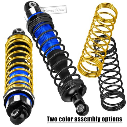 RC Shock Absorber Upgrades Part for 1/10 Jato 4X4 Brushless,Jato 4X4 VXL,Alloy Aluminium Shocks Front Rear,Replace #7462,Navy Blue - color: Navy Blue(4pcs)