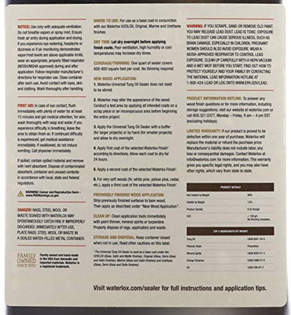 Waterlox Universal Tung Oil Sealer, 1 Gallon - size: Gallon