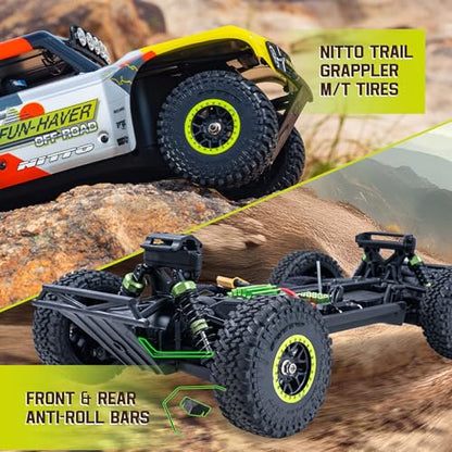 FCXㅤ FMS 1/18 Ford Bronco U4 S RC Truck, Hobby RC Crawler with Remote Controlled Lighting, Cooling System 4WD Drivetrain RC Crawler for Adults, Brushed RTR, 2024 - color: 2024