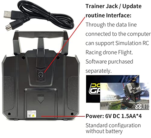 FS-i6X Transmitter and FS-iA10B 10-CH Receiver for RC Models Flysky | 10 Channels 2.4GHz Flysky AFHDS2A | for FPV Quadrotor, Fixed Wing, Car and Boat (Mode 2 Left Hand)