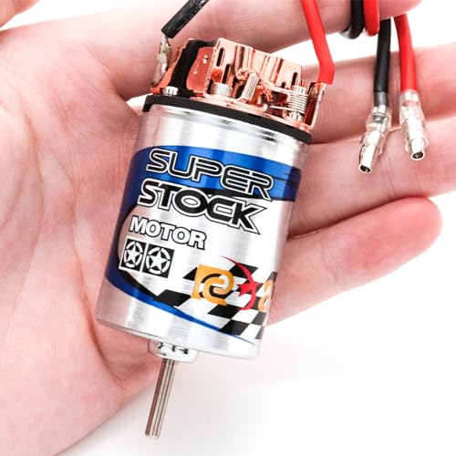 RC Motor 550 28T Brushed Motor Waterproof Stainless Steel Shell Brushed Motor Climbing Car Large Torque Motor Replacement for Slash TRX4 TRX6 G63 ARRMA AXIAL - size: 28 T