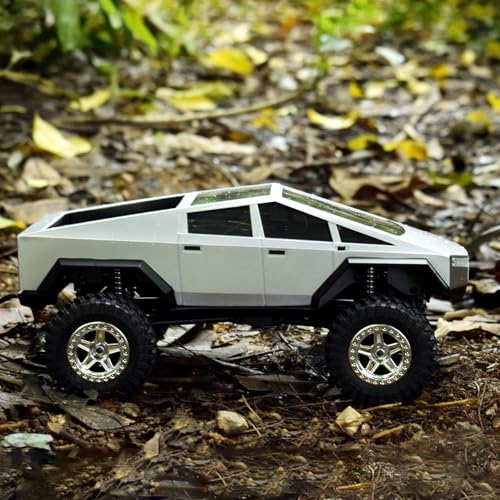 1/18 RC Pickup Hard Body Shell with Front & Rear Bumpers, Upgrade for TRX4M Bronco Defender (Silver) - color: Silver