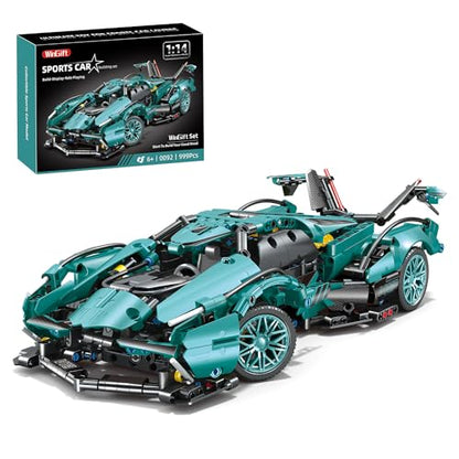 WINGIFT 953 Piece Sports Car Building Blocks Toys Boys or Adults Kits, 1:14 Race Car Model Building Set, Adult Collectible Model Cars Set to Build, STEM Super Cars Sets for Boys Girls Age 6-12, 8-14 - style: 999 Pieces