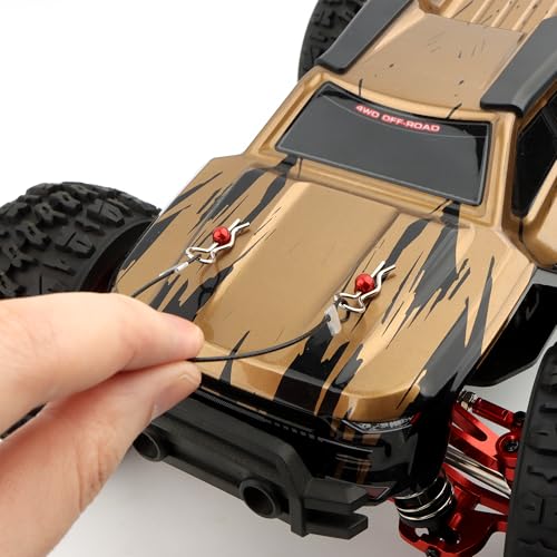 100 Pieces 1mm Universal RC Body Clips Racing Car Clip Pins M001 for 1/14 1/16 1/18 Scale H16BM H14BM Compatible with Redcat HPI Himoto HSP Exceed Truck Buggy - color: 1.0mm