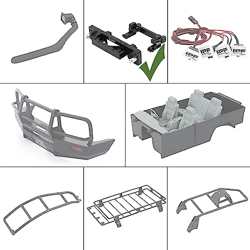 TRX4 Body Mount TRX4 RC Crawler Car Land Cruiser LC80 (Only TRX4 Body Mount, Not Including Other RC Accessories) - color: TRX4 Body Mount
