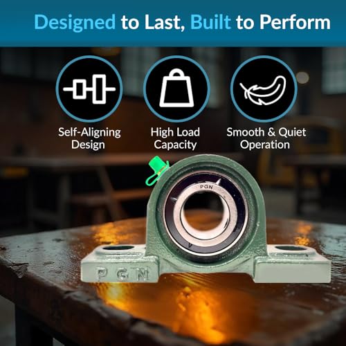PGN UCP202-10 (2 Pack) Pillow Block Bearing - 5/8" Bore Self-Aligning - size: 2, style: UCP202-10