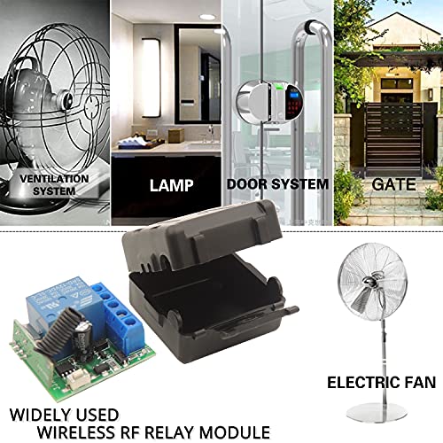 DieseRC 433Mhz Universal Wireless Remote Control Switch DC 12V 1CH RF Relay Receiver Module with 2 Transmitters, EV1527 Learning Code Remote Switch - color: 1 Recever and 2 Transmitters