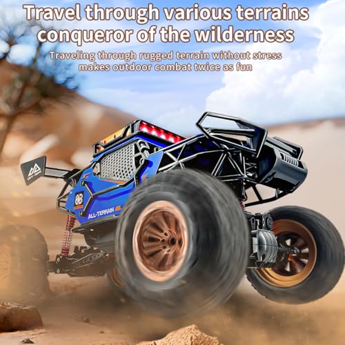 Extra Large 1:6 Scale Remote Control Car for Kids,4WD Full-proportional Off Road Mega RC Monster Trucks，19.5 Inch 2.4Ghz Rock Crawler Toy All Terrain Climbing, Christmas Birthday Gift for Kids Adult