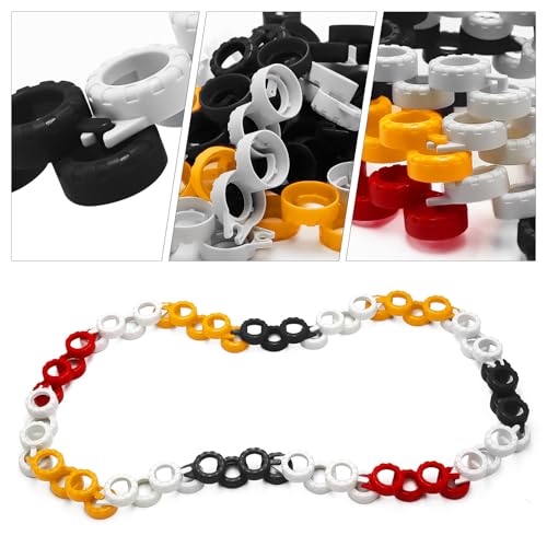 240 Pieces RC Car Racing Track Drift Runway Drift Field Fence with 30PCS Road Cones for 1/14 1/16 1/18 1/24 1/28 1/30 1/43 Mini RC Car (Black & Red & White & Yellow, 270PCS) - color: Black & Red & White & Yellow, 270pcs