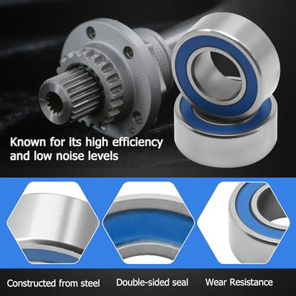 Hoypeyfiy 10 Pack 5x11x4mm Ball Bearings, RC Wheel Hub Bearing Kit Replacement for Traxxas Slash Rustler Stampede, Compatible with HPI Associated Tamiya Kyosho RC Cars (10)