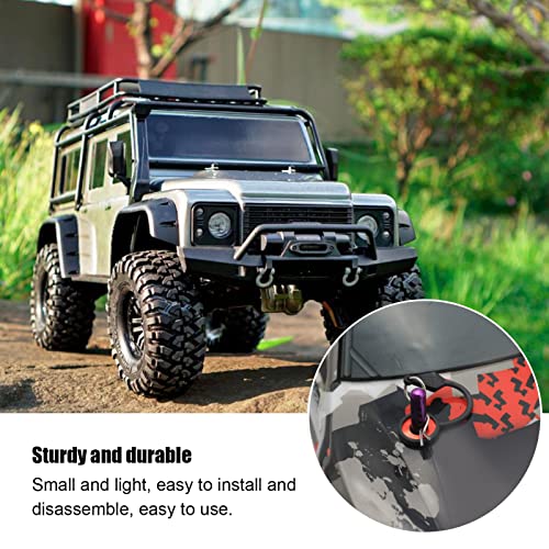 RC Car Body Clips Pins, 4 Pack Universal Metal and Silicone Shell Retainers, Green, Compatible with ARRMA Axial SCX10 D90 GEN8, 1/10 Scale Model Cars