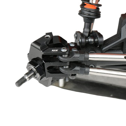 KYX Racing Aluminum Alloy AR14B Front Axle Steering Knuckle Upgrades Parts Accessories for 1/10 RC Crawler Car Axial RBX10 RYFT