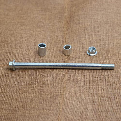 Mokuo 10mm 175mm Front Rear Axle with Bushing 6mm 15mm 20mm Fit for Motorcycle Pit Dirt Bike Moped Scooter QUAD ATV Mini Bike Parts - size: 10-175