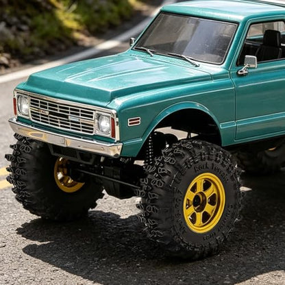 0.7" RC Crawler Cling on Tires, 40x16mm Aggressive Claw-Style Lug Tread Soft Rubber Tires with Foam Inserts for Axial SCX30 Upgrades RC Rock Crawler Car Ford Bronco K10 Ascent-32, 4PCS (Style A)