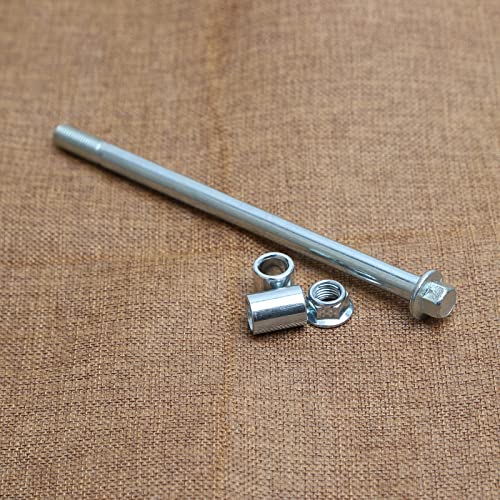 Mokuo 10mm 175mm Front Rear Axle with Bushing 6mm 15mm 20mm Fit for Motorcycle Pit Dirt Bike Moped Scooter QUAD ATV Mini Bike Parts - size: 10-175