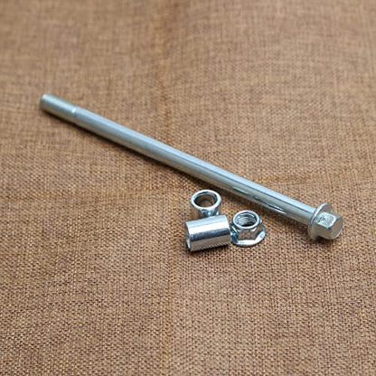 Mokuo 10mm 175mm Front Rear Axle with Bushing 6mm 15mm 20mm Fit for Motorcycle Pit Dirt Bike Moped Scooter QUAD ATV Mini Bike Parts - size: 10-175