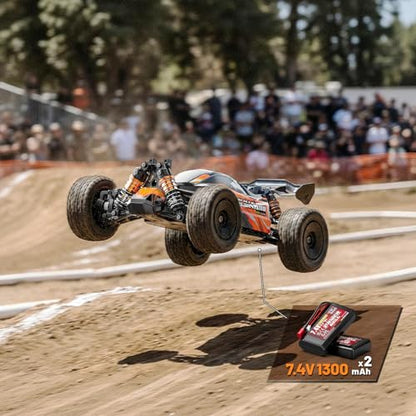RC Cars 1:18 High-Speed RC Off-Road Truck for Adults & Boys,36KM/H RC Car with Metal Drivetrain, Dual Rechargeable Batteries, Splash-Proof Electronics, Portable Remote Control Car for Outdoor Fun Gift