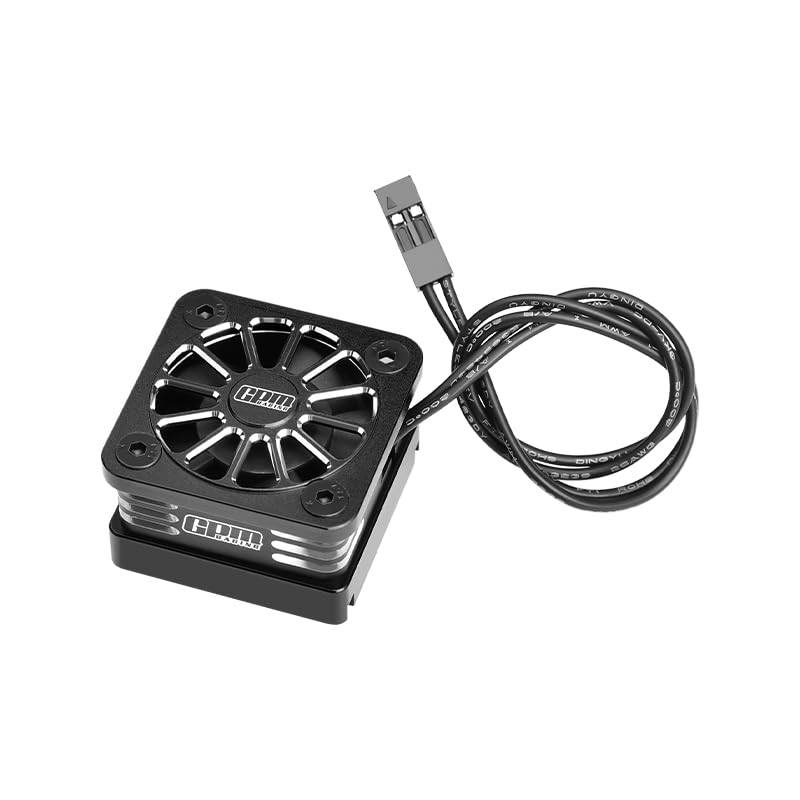 GPM 6061-T6 Alloy Esc High Speed Cooling Fan 28000 RPM (Bl-2S: 3383 and Velineon Vxl-3S: 3355R) for Mini Xrt Vxl 3S-108076-1 (Black) - color: Black