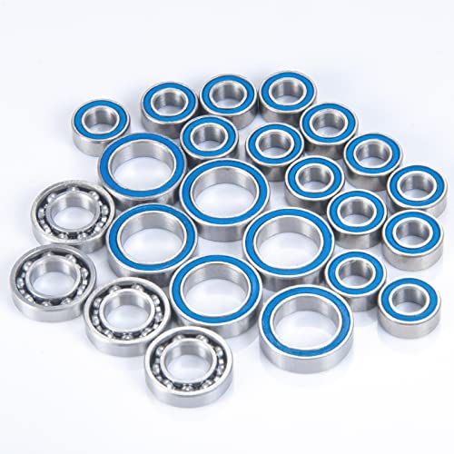 24Pcs Wheel Hubs Axle Bearing Kit for Element RC Enduro Sendero | 1/10 RC Car Model Parts Rubber Sealed Ball Bearings