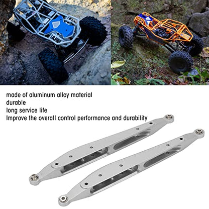 RC Aluminum Rear Trailing Arm,Lightweight Aluminum Rear Trailing Arm Replaceable Parts for Axial RBX10 1/10 Remote Control Car(Silver)