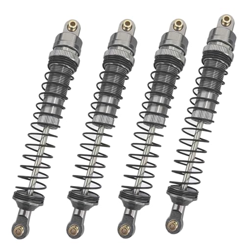 RC Crawler Shock Set, Metal Oil-Filled Dampers for Axial SCX10 90046 AXI231017 TRX-4 D90 Wraith 1/10 Scale Upgrade Shocks(gray, 110mm)