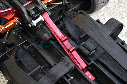 GPM Limitless/Infraction Upgrade Parts Aluminum Collar for Rear Chassis Brace - 1Pc Set Red