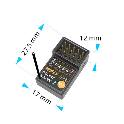 WFLY RG204S mini rc car Receiver 4 Channels rc Receiver for WFLY X9S rc car Transmitter