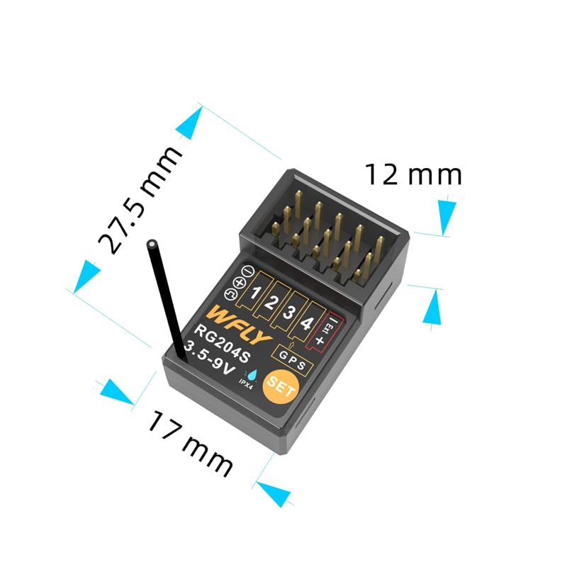 WFLY RG204S mini rc car Receiver 4 Channels rc Receiver for WFLY X9S rc car Transmitter