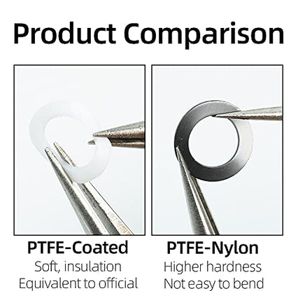 Model 1985 PTFE Coated Nylon Washers, 5x8x0.5mm (Set of 100Pcs) use with Ball Bearing Spacers for Traxxas RC Vehicles