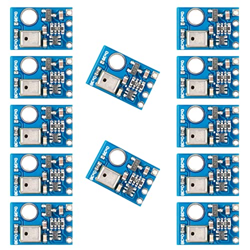 12Pcs AHT10 Digital Sensor Module Temperature and Humidity Sensor High Precision Digital Temperature and Humidity Sensor Measurement Module I2C Communication Replace DHT11 SHT20 AM2302