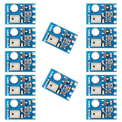 12Pcs AHT10 Digital Sensor Module Temperature and Humidity Sensor High Precision Digital Temperature and Humidity Sensor Measurement Module I2C Communication Replace DHT11 SHT20 AM2302