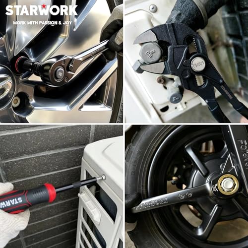 STARWORK TRUE MECHANIC™ 312-Piece Mechanics Tool Set and Socket Set, Professional【Pliers Wrench】 SAE/Metric - size: 312 PW