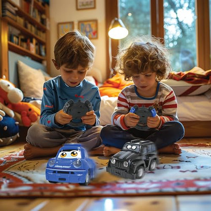Lexibook, Crosslander, Two Radio-Controlled Cars, RC12 | 2 remote controlled cars, 2 remote controls, up to 12 km/h, light and sound effects - style: lexibook_crosslander_twin