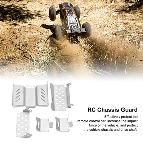 SUNGOOYUE RC Crawler Chassis Guard Board, High Performance RC Stainless Steel Armor Plate Suitable for 1/10 GEN8 Climbing Car