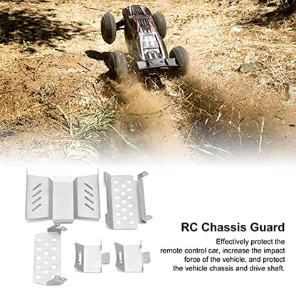 SUNGOOYUE RC Crawler Chassis Guard Board, High Performance RC Stainless Steel Armor Plate Suitable for 1/10 GEN8 Climbing Car