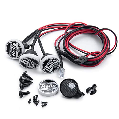 RC Car Round LED Light &Cover for 1/10 RC Crawler Axial SCX10 90046 CC01 D90 TRX-4 Tamiya HSP RC Car Parts (4 PCS)