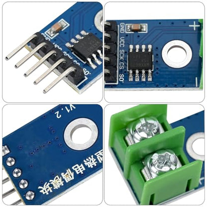 Podazz 2pcs MAX6675 DC 3-5V Module Temperature Sensor Module Thermocouple Analog to Digital Converter K Type SPI Interface