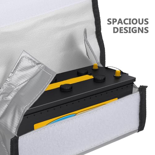 Fireproof Lipo Battery Storage Bag High-Temperature Resistant Reusable Safety Pouch for Rc Drone Batteries and Charging
