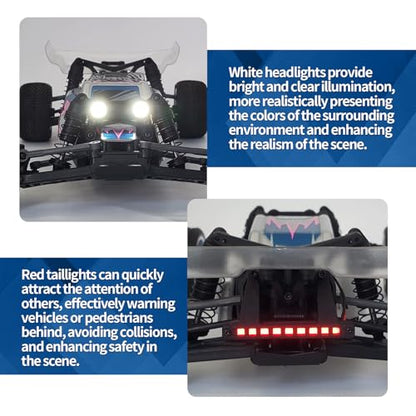RC Car Front & Rear Lights Set for Losi 1/24 Micro-B 2WD Buggy Headlight&Taillights Upgrade Parts