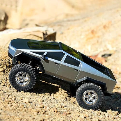 RC Car Shell Pickup Hard Body Shell with Front Rear Bumpers for TRX4M Bronco Defender 1/18 RC Crawler Chassis (Gray) - color: Gray