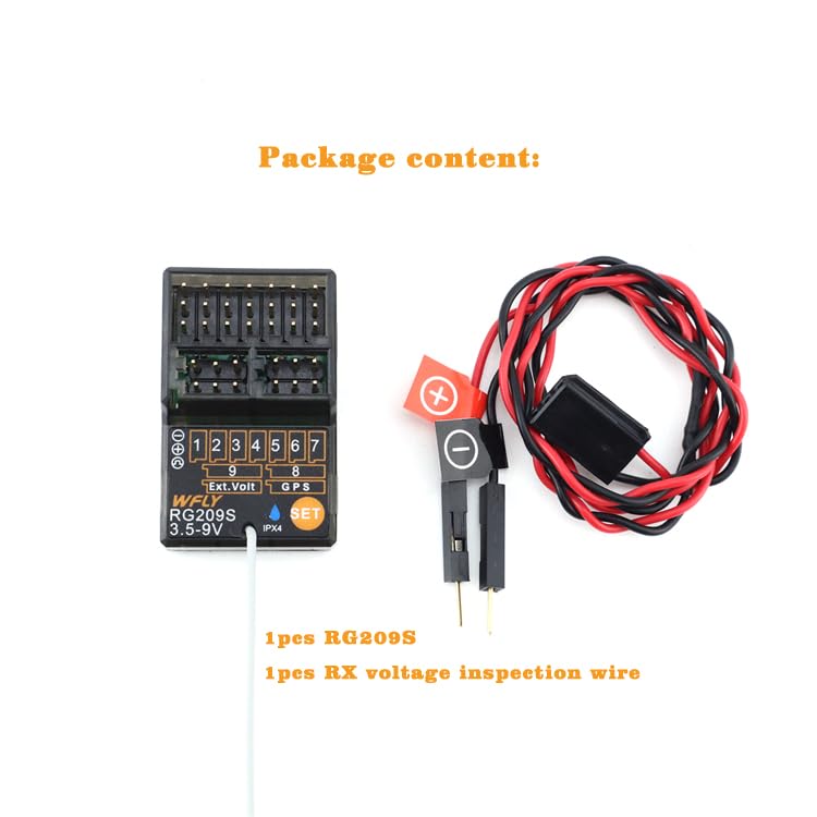 WFLY 6 Channels rc car Receiver RG206S rc Receiver for WFLY X9S rc car Transmitter