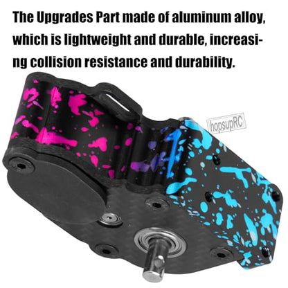 LCG Middle Transmission Gearbox Upgrades Part for 1/10 RC Crawler car Axia1 SCX10 SCX10 ii 90047 Wraith,Aluminum Center Transmission Gearbox Hops up,Colour