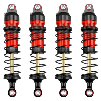89mm Threaded Damper for Tra-xxas 1:16 Mini Maxx 4WD XRT VXL-3S | Monster Truck Upgrades Red Aluminum 7075 Alloy Adjustable Spring Shock Absorber - color: Red