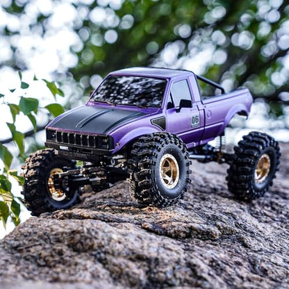 INJORA IR60 Pickup Hard Body Shell for 1/18 TRX4M Defender Bronco (Purple) - color: Purple