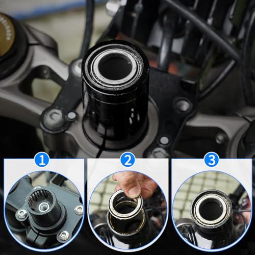 Tapered Roller Bearing Cone and Cup Set for Talaria Sting MX3 MX4 MX4 EVO/EXPEX, Chrome Steel Taper Bearing Set Bowl Set Conical Bearing for Taparia