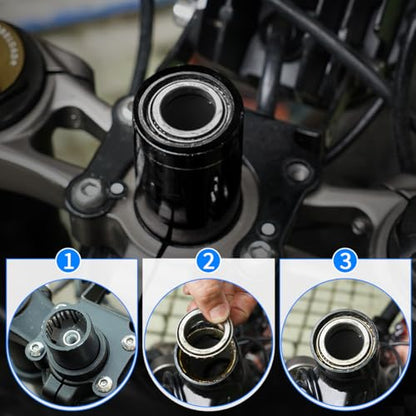 Tapered Roller Bearing Cone and Cup Set for Talaria Sting MX3 MX4 MX4 EVO/EXPEX, Chrome Steel Taper Bearing Set Bowl Set Conical Bearing for Taparia