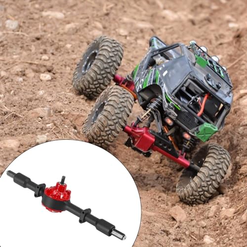 RC Vehicle Axles Compatible with WPL D12 B14 B24 B16 B36 C14 C24 C34 C44 RC Car Axles Set1 Set Metal Rear Bridge Axle with Steel Gear RC Car Upgrade Parts