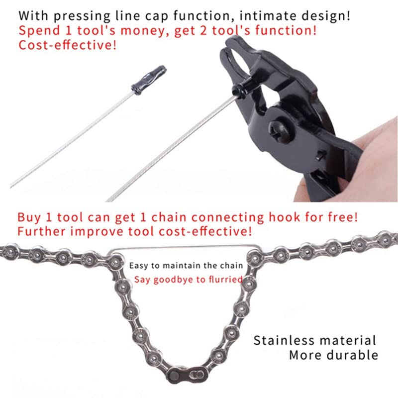 Ximimark 2 pcs Mini Chain Quick Link Tool Bicycle Chains Link Plier Mountain Bike Chain Clamp Magic Buckle Removal Installation Hand Tools