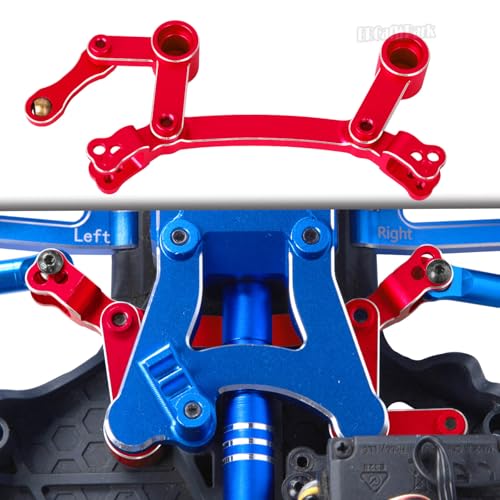 RC Upgrades Part for 1/10 Granite/Senton 3S & Mega550,Shock,A-Arm,Caster Block,Steering Blocks,Stub Axle Carriers,Links,Gearbox,Center Driveshaft Axles,Support,25T Spline,Steering,Red - color: Red - (Upgrades Part)